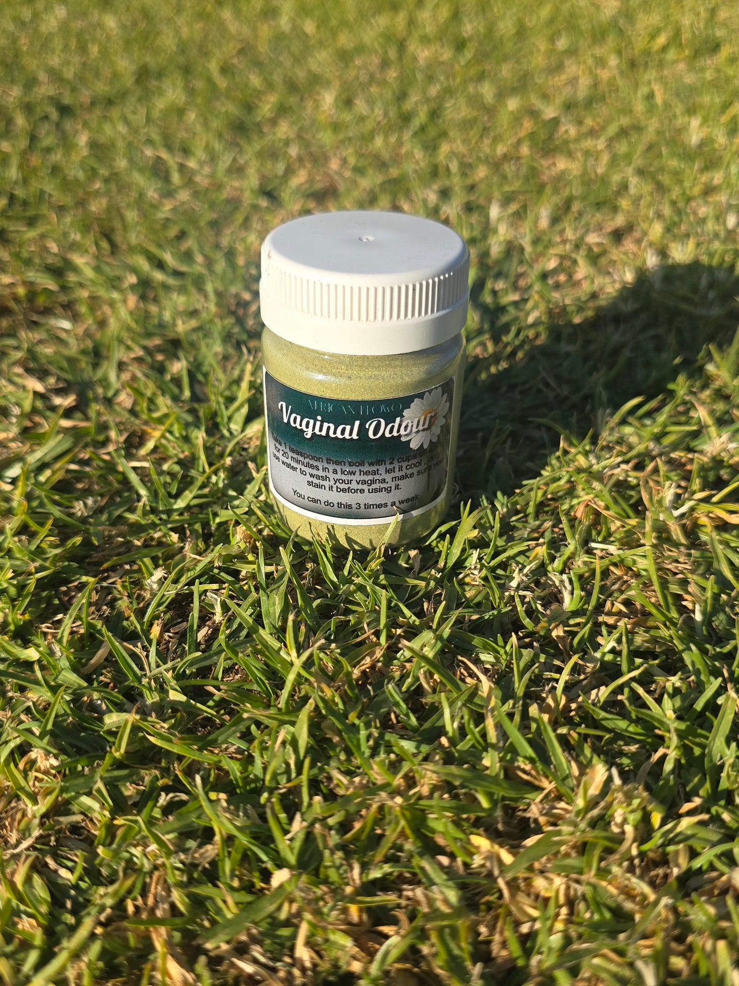 Vaginal odour powder