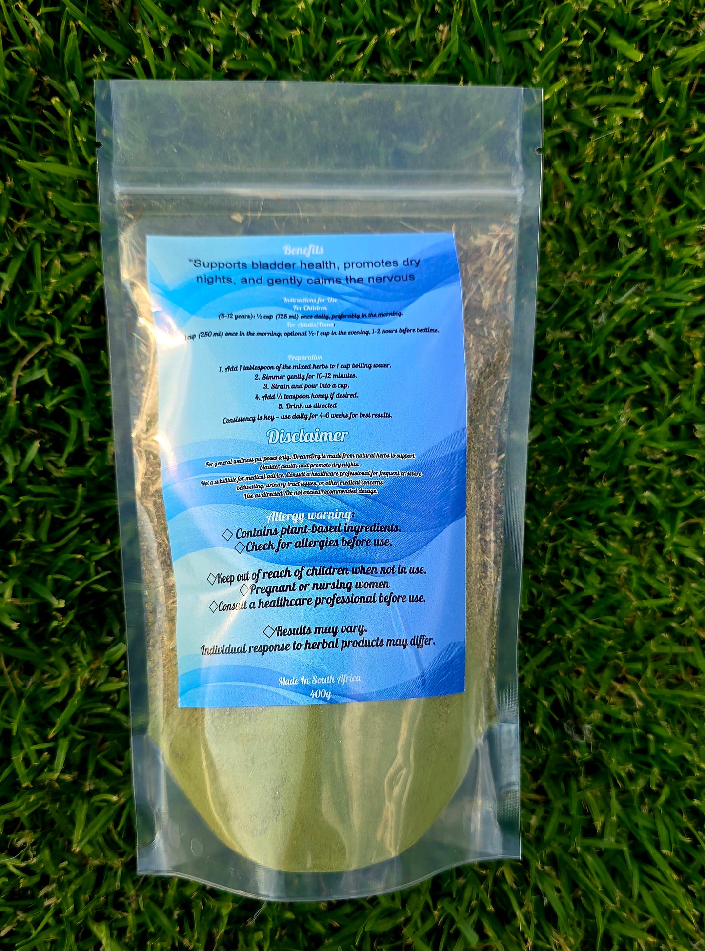 Bedwetting herbal tea